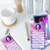 Trendy aangepaste sociale media pictogrammen link visitekaartje