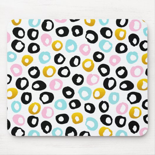 Trendy Abstract Dots Pattern Muismat (Voorkant)