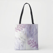 Trendy abstract floraal botanisch blad draagtas (Voorkant)