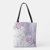 Trendy abstract floraal botanisch blad draagtas (Achterkant)