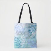 Trendy abstract floraal botanisch blad draagtas (Voorkant)
