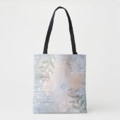 Trendy abstract floraal botanisch blad draagtas (Voorkant)