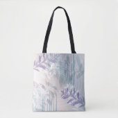 Trendy abstract floraal botanisch blad draagtas (Voorkant)