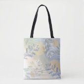 Trendy abstract floraal botanisch blad draagtas (Voorkant)