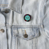 Trendy Abstract Geometric Cube Pattern Ronde Button 3,2 Cm (In situ)