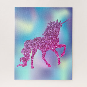 Trendy Abstract Glitter Eenhoorn Legpuzzel