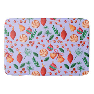 Trendy Abstract kerstpatroon Badmat