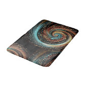 Trendy Abstract koperen turquoise moderne badmat (Gekanteld)