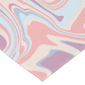 Trendy Abstract Roze Blush Blue Marble Swirl Medium Tafelloper (Hoek)