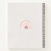 Trendy Abstract Roze Gouden Vormen Persoonlijke No Notitieboek (Achterkant)
