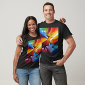 Trendy Abstracte expressionist schilder moderne ku T-shirt (Unisex)