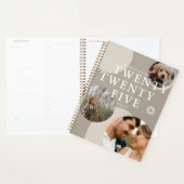 Trendy Abstracte fotocollage 2025 Planner (Display)