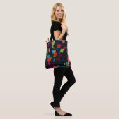 Trendy Abstracte Geometric Cube Pattern Canvas tas (Op model)