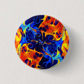 trendy abstracte kleurrijke kleurdraai ronde button 3,2 cm (Voorkant)