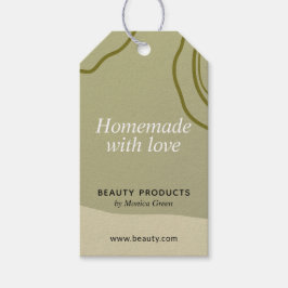 Trendy Abstracte minimalistische zelfgemaakte busi Cadeaulabel