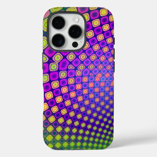 Trendy abstracte patronen iPhone case (Achterkant)