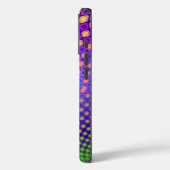 Trendy abstracte patronen iPhone case (Achterkant / Links)