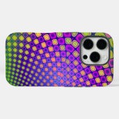 Trendy abstracte patronen iPhone case (Achterkant (horizontaal))