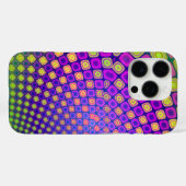 Trendy abstracte patronen iPhone case (Achterkant (horizontaal))