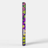 Trendy abstracte patronen iPhone case (Achterkant / Rechts)