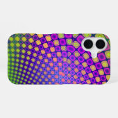 Trendy abstracte patronen iPhone case iPhone 16 Hoesje (Achterkant horizontaal)