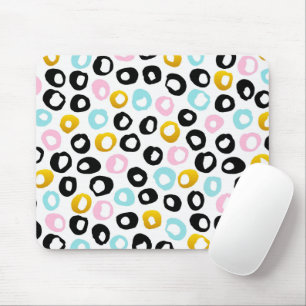 Trendy abstracte stippenpatroon muismat