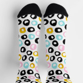 Trendy abstracte stippenpatroon sokken (Top)