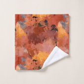 Trendy Abstracte Terracotta Roest Bruin Bad Handdoek (Wasdoekje)