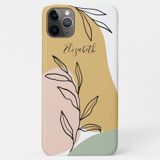 Trendy Abstracte vormen gepersonaliseerd Case-Mate iPhone Case (Achterkant)