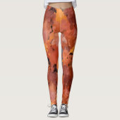 Trendy Abstracte Waterverf kunst Leggings (Voorkant)