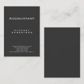 Trendy Accountant Grey Chubby Visitekaartje (Voorkant / Achterkant)