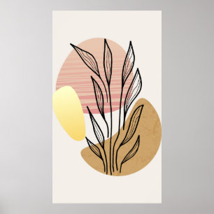 Trendy achtergrondontwerp poster