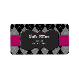 Trendy adreslabel etiket