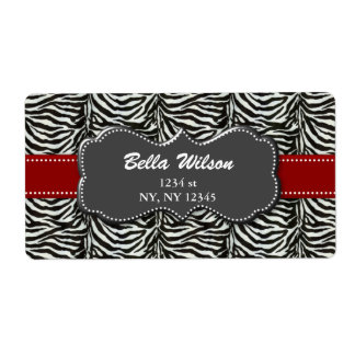 Trendy adreslabel etiket