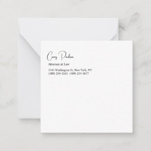 Trendy advocaat bij Law Unique Special Notitiekaartje