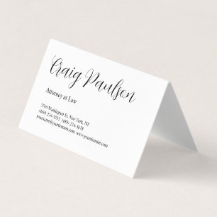 Trendy advocaat bij Law Unique Special Visitekaartjes