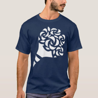 Trendy Aesthetic Wedding Bride Bouquet Rozen Flowe T-shirt