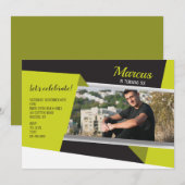 Trendy Afbeelding foto-uitnodiging Kaart (Voorkant / Achterkant)