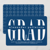 Trendy Afstudeerder Aangepaste Afstuderen kleuren Kaart (Voorkant / Achterkant)