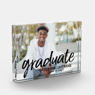 Trendy Afstuderen Afbeelding met geborsteld Letter Fotoblokken