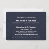 Trendy Afstuderen Celebration Invitation Kaart (Achterkant)