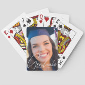 Trendy Afstuderen het Witte Afstuderen van het Man Pokerkaarten (Achterkant)