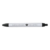 Trendy Afstuderen jaar met naam Zwarte Inkt Pen (Voorkant)