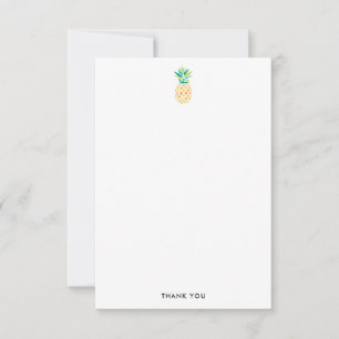 Trendy Ananas Dankkaartjes Notitiekaartje