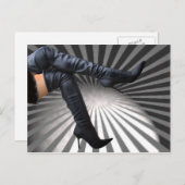 Trendy and Modern Boot Art Briefkaart (Voorkant / Achterkant)