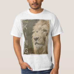 Trendy Animal Lion Face Top Mannen Moderne Sjabloo