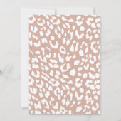 Trendy Animal Print Foto Collage Afstuderen Aankondiging (Achterkant)