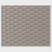Trendy Animal Print Leopard Pattern Cadeaupapier (Vlak)