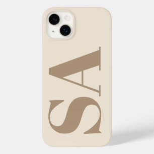 trendy Antiek Wit met Monogram Case-Mate iPhone 14 Plus Hoesje