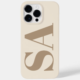 trendy Antiek Wit met Monogram Case-Mate iPhone 14 Pro Max Hoesje